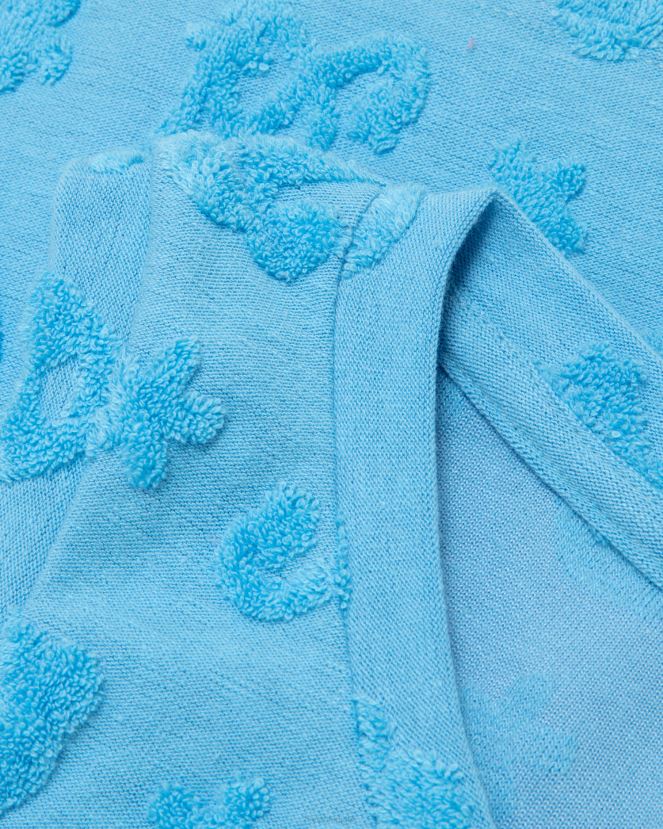 gilet à motif court A Bathing Ape femmes ZHX6N4931 bleu clair