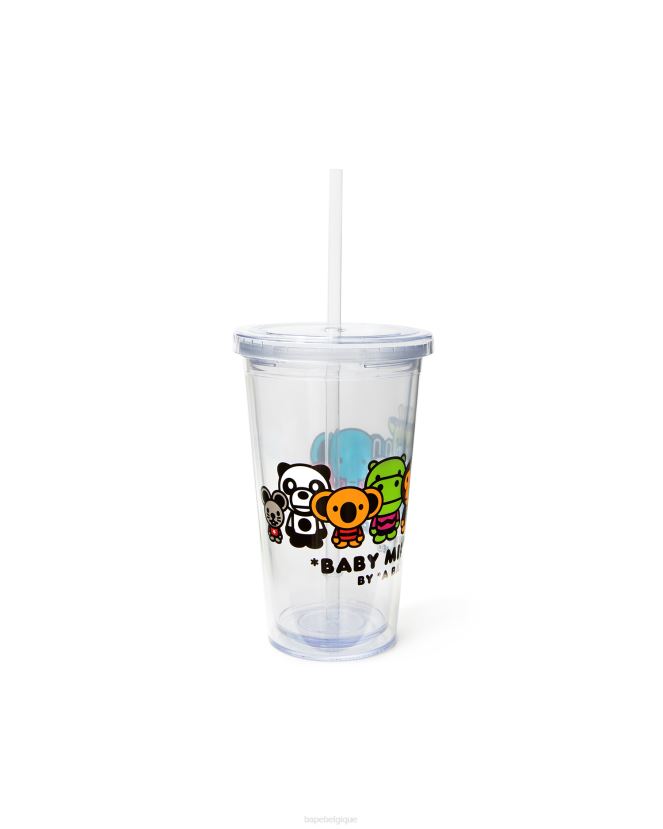 gobelet en plastique A Bathing Ape femmes ZHX6N4621 blanc