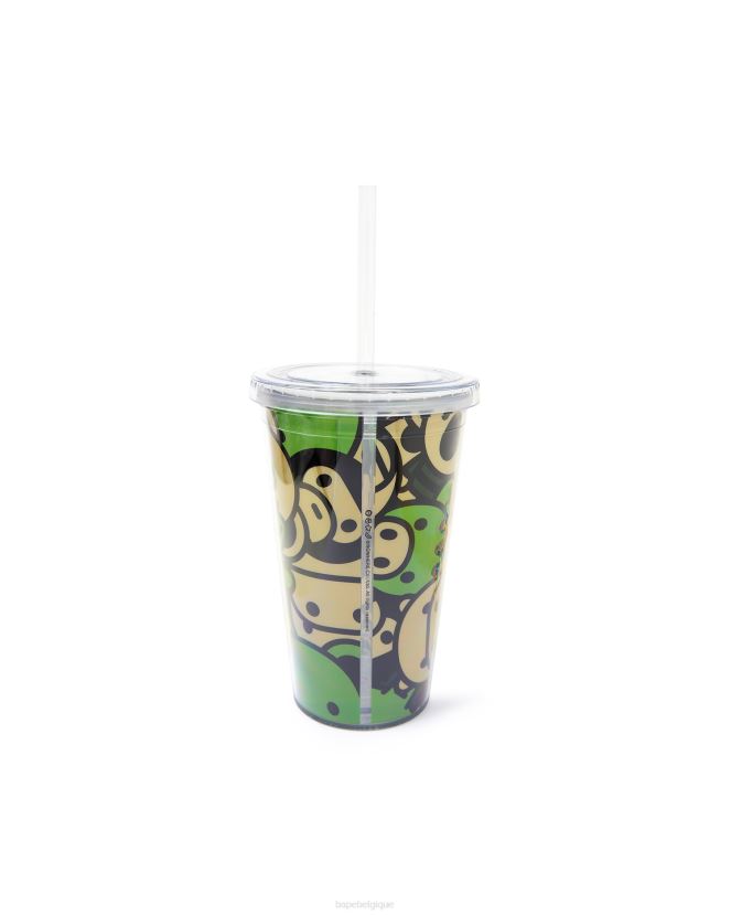 gobelet en plastique bébé milo A Bathing Ape femmes ZHX6N41133 armée verte