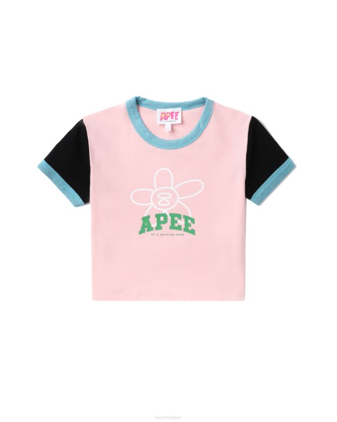 haut graphique A Bathing Ape femmes ZHX6N4801 rose