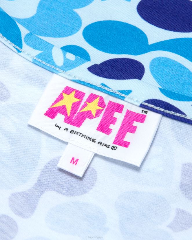 haut imprimé A Bathing Ape femmes ZHX6N4936 bleu