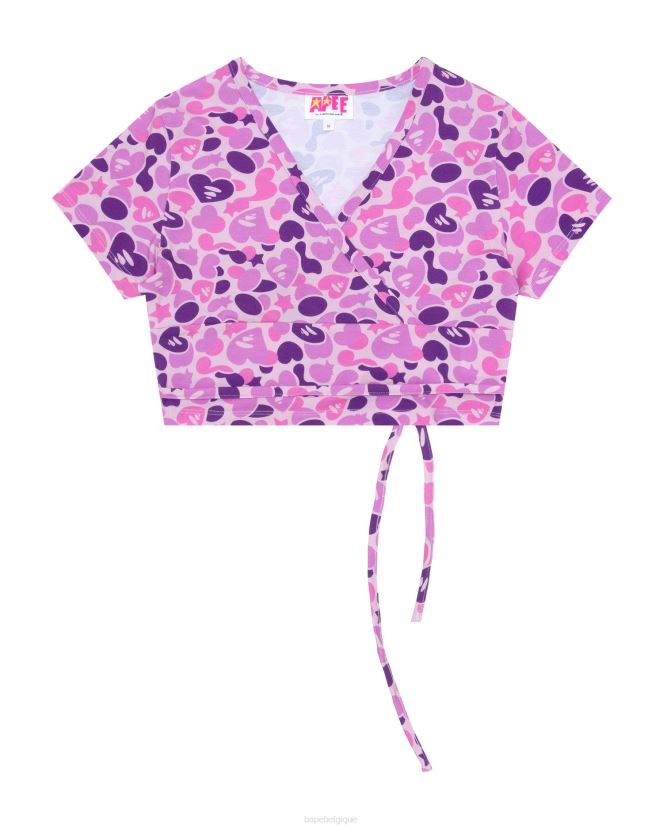 haut imprimé A Bathing Ape femmes ZHX6N4937 violet