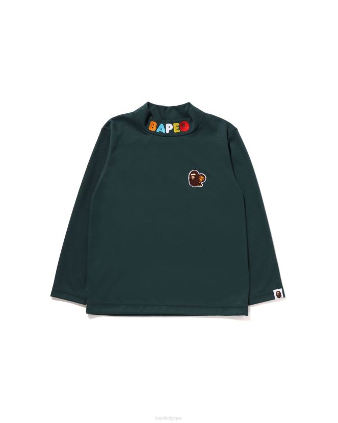 head  milo t-shirt à col montant à un point A Bathing Ape enfants ZHX6N41493 jungle profonde