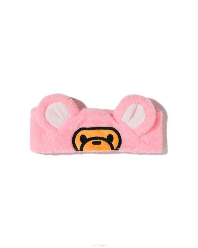serre-tête boa oreille d'ours milo pour bébé A Bathing Ape enfants ZHX6N41535 rose