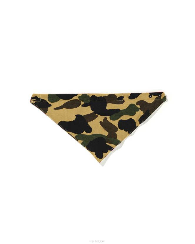 1er bavoir bandana camouflage A Bathing Ape enfants ZHX6N41632 jaune