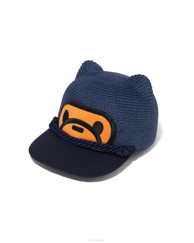 casquette baby milo blade A Bathing Ape enfants ZHX6N41706 bleu marine