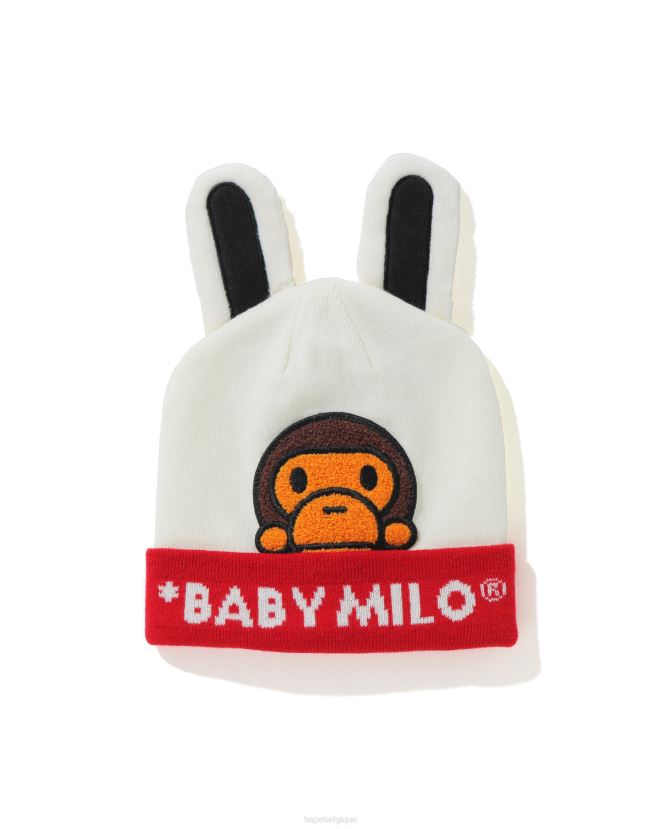 casquette boa amis milo bébé A Bathing Ape enfants ZHX6N41763 blanc