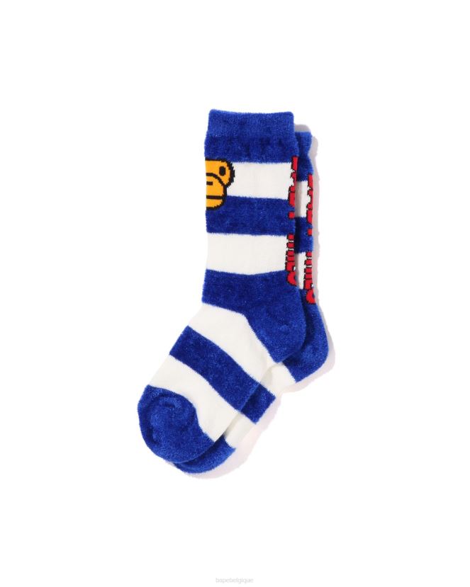 cerceau bébé milo visage chaussettes A Bathing Ape enfants ZHX6N41501 bleu