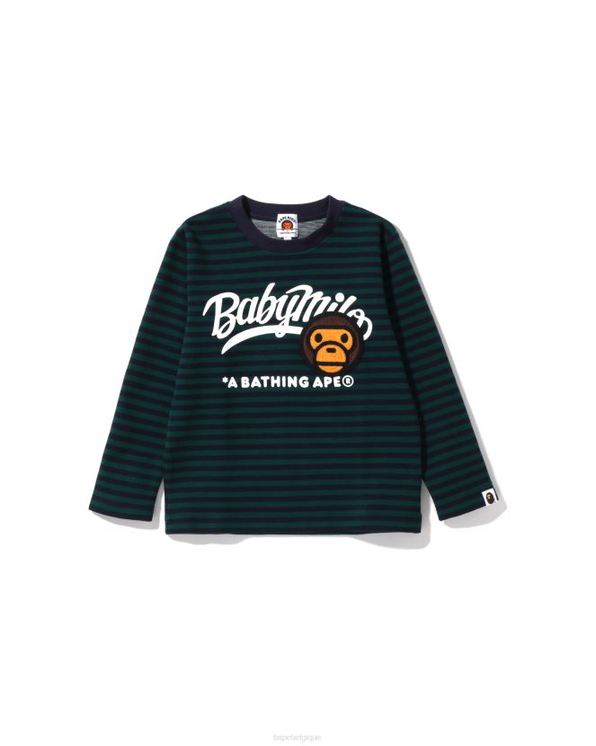 bébé milo patch cerceau ras du cou A Bathing Ape enfants ZHX6N41629 jungle profonde