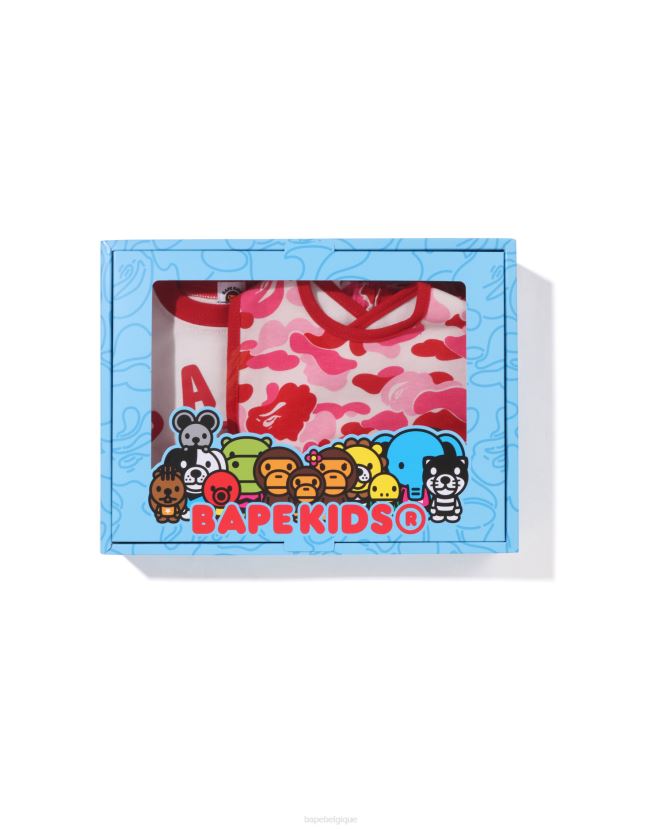 coffret cadeau abc camo baby milo A Bathing Ape enfants ZHX6N41280 rose