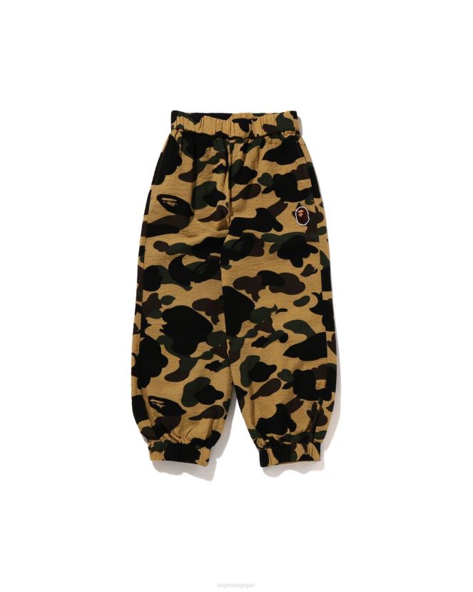 1er pantalon ballon camo A Bathing Ape enfants ZHX6N41397 jaune