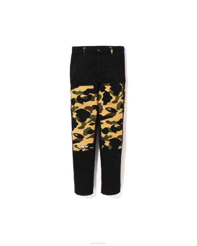 1er pantalon de peintre camo jr A Bathing Ape enfants ZHX6N41498 noir