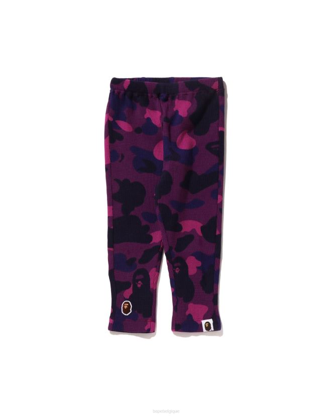 pantalon thermique camouflage couleur A Bathing Ape enfants ZHX6N41425 violet