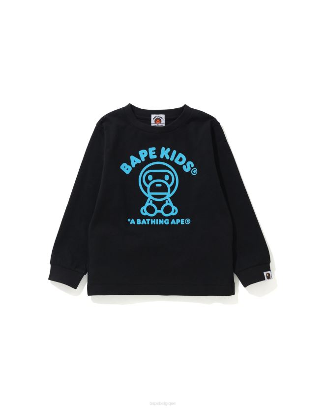 t-shirt bébé milo A Bathing Ape enfants ZHX6N41735 noir
