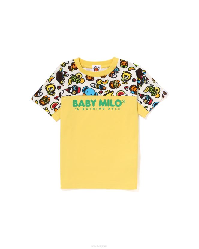 t-shirt bébé milo aux fruits mélangés A Bathing Ape enfants ZHX6N41423 jaune