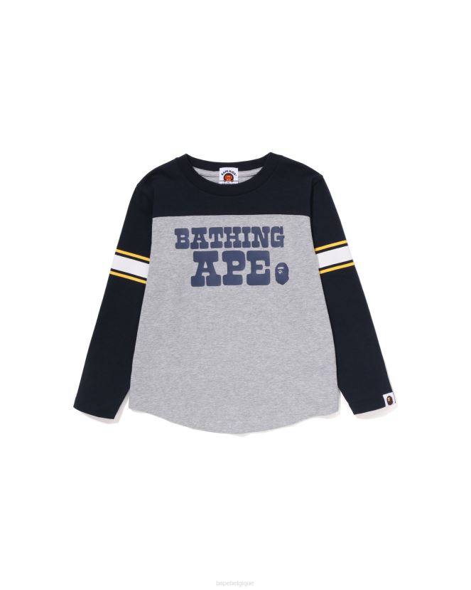 t-shirt de football A Bathing Ape enfants ZHX6N41513 gris
