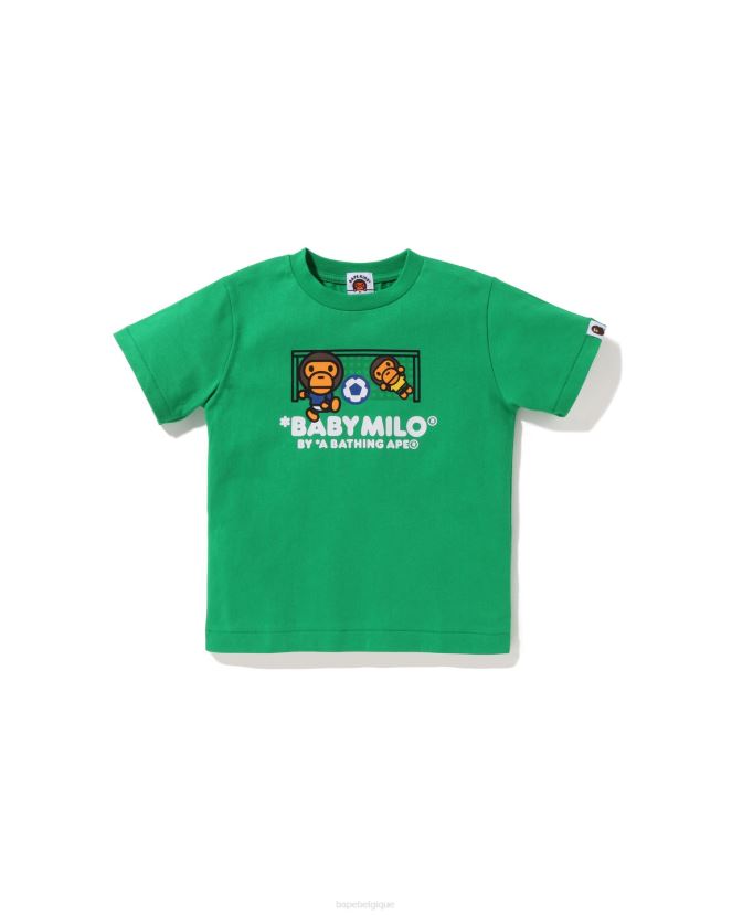 t-shirt de football bébé milo A Bathing Ape enfants ZHX6N41558 émeraude
