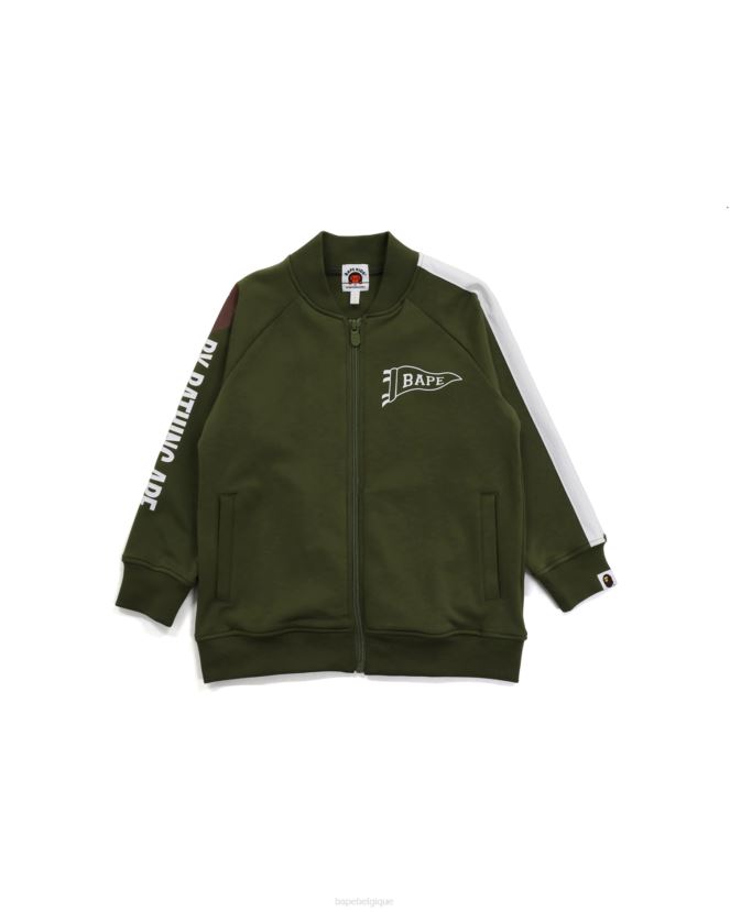 haut en jersey A Bathing Ape enfants ZHX6N41789 armée verte
