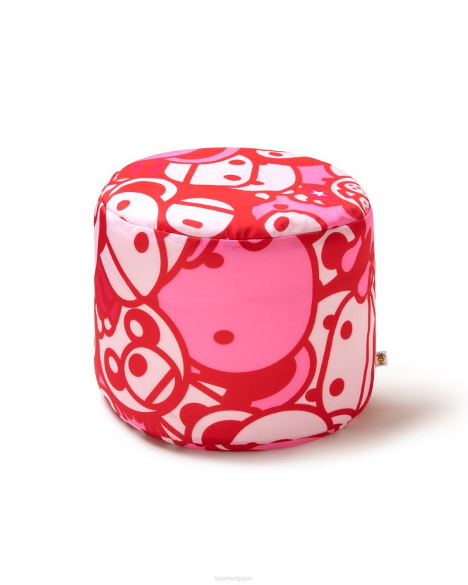 pouf bébé milo A Bathing Ape femmes ZHX6N41137 rose