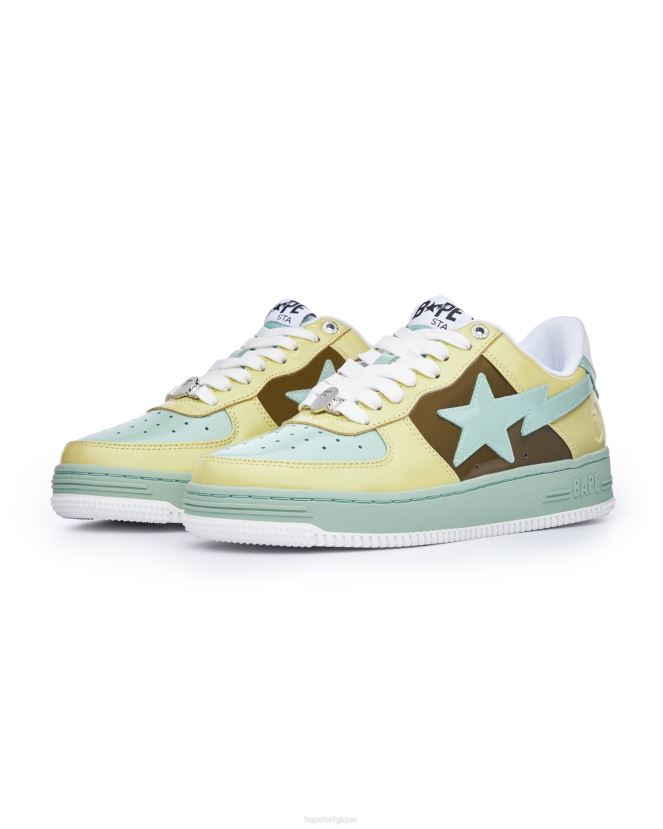 #2 l1 A Bathing Ape femmes ZHX6N41234 jaune pastel