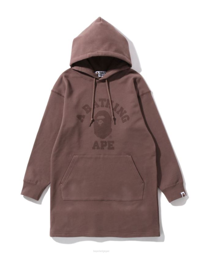 tête un point à capuche une pièce A Bathing Ape femmes ZHX6N4975 brun
