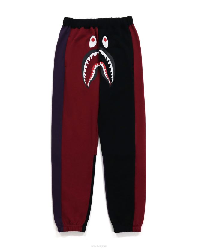 pantalon de survêtement de requin fou A Bathing Ape femmes ZHX6N41047 noir
