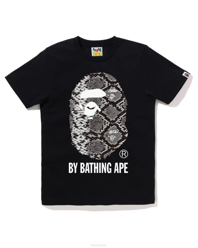t-shirt serpent A Bathing Ape femmes ZHX6N4873 noir