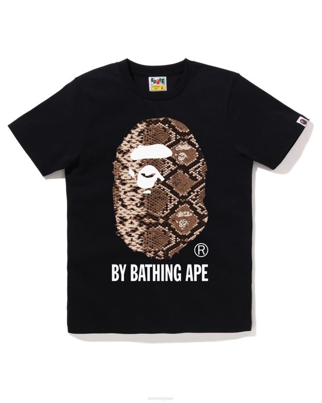 t-shirt serpent A Bathing Ape femmes ZHX6N4874 noir