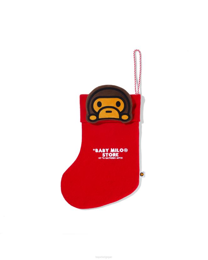 emballage cadeau chaussette bébé milo A Bathing Ape Hommes ZHX6N4623 rouge vif