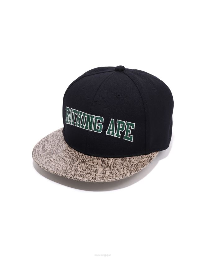 casquette à empiècement serpent A Bathing Ape Hommes ZHX6N4546 bleu marine