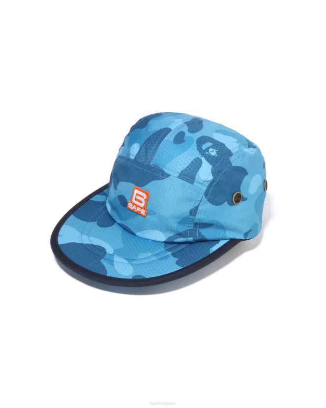 casquette jet camo nid d'abeille A Bathing Ape Hommes ZHX6N4413 bleu clair
