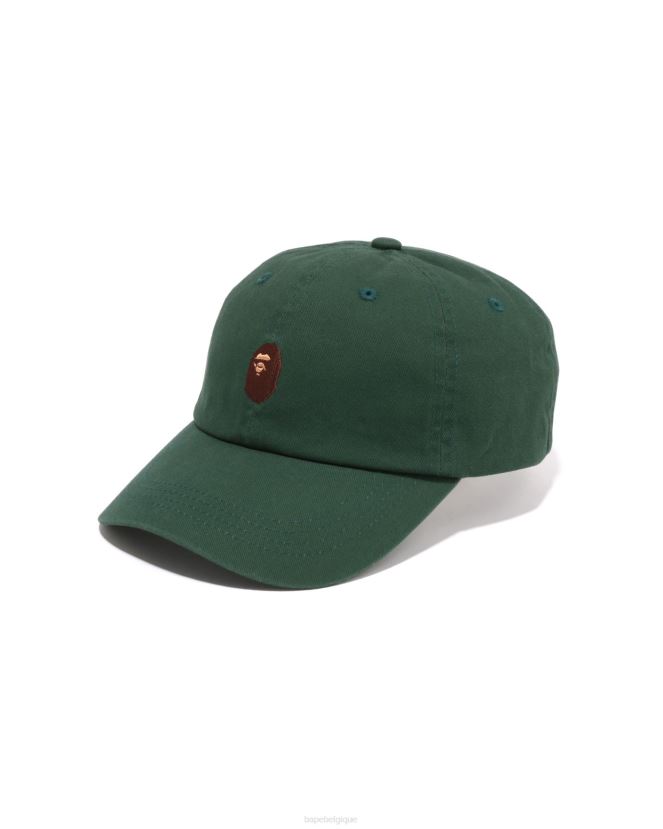 casquette à panneau à un point A Bathing Ape Hommes ZHX6N4446 armée verte