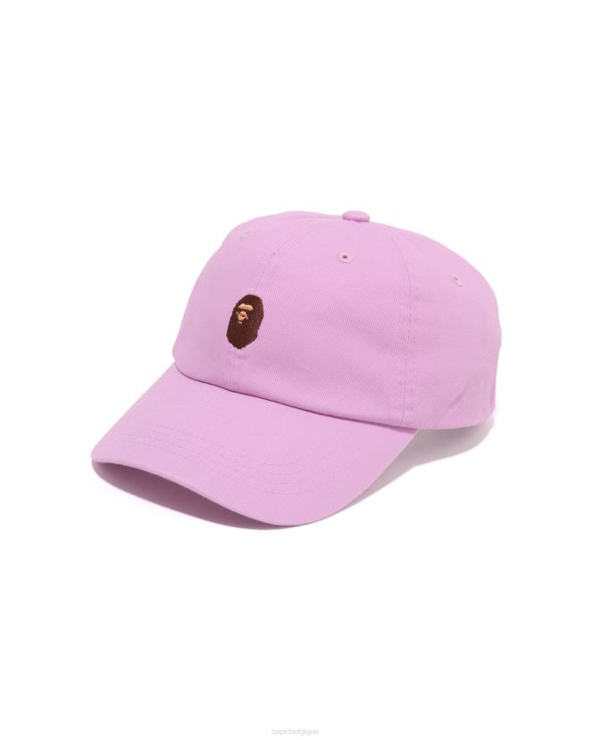 casquette à panneau à un point A Bathing Ape Hommes ZHX6N4447 rose