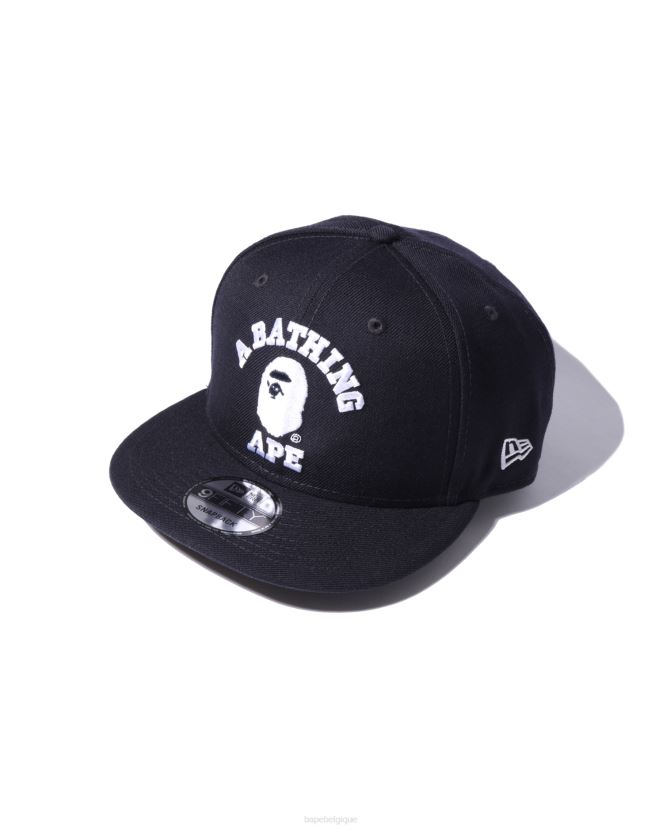 casquette snapback college new era A Bathing Ape Hommes ZHX6N4576 bleu marine