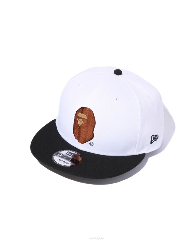 casquette x new era head 9 cinquante A Bathing Ape Hommes ZHX6N4563 blanc
