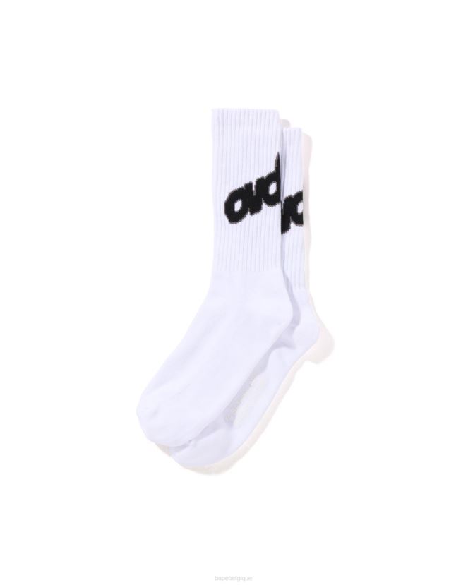 chaussettes x ovo A Bathing Ape Hommes ZHX6N4557 blanc