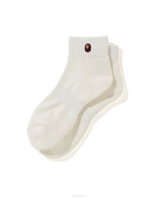 socquettes head one point A Bathing Ape Hommes ZHX6N4513 blanc