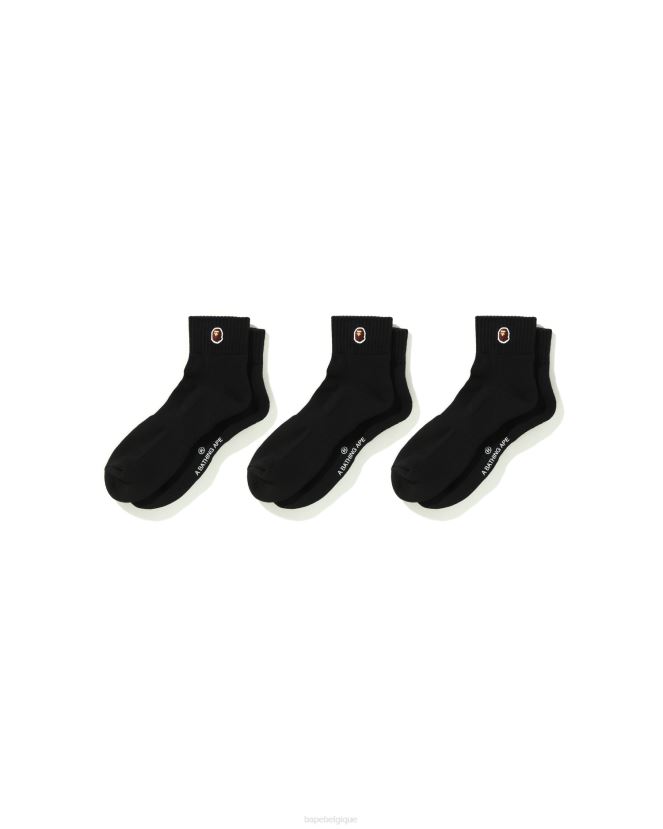 socquettes head one point A Bathing Ape Hommes ZHX6N4578 noir