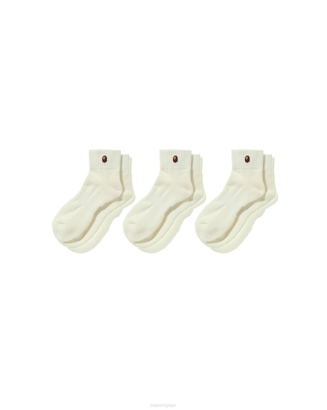 socquettes head one point A Bathing Ape Hommes ZHX6N4579 blanc