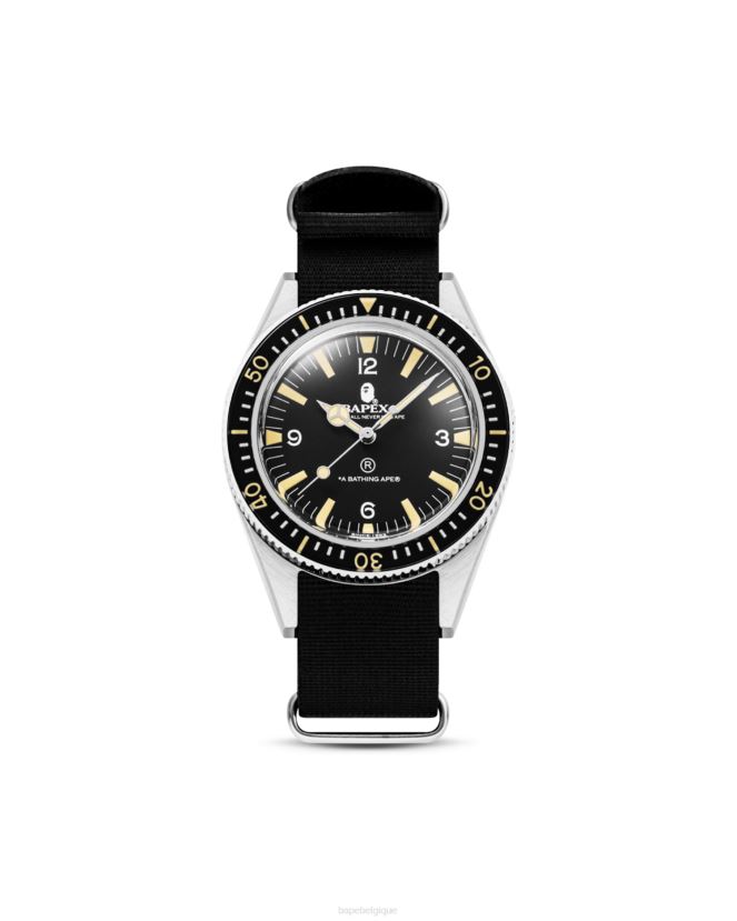 bracelet en tissu classique de type 1 A Bathing Ape Hommes ZHX6N4521 noir