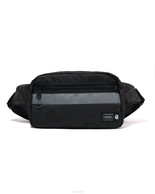sac banane x porter camouflage uni A Bathing Ape Hommes ZHX6N4431 noir