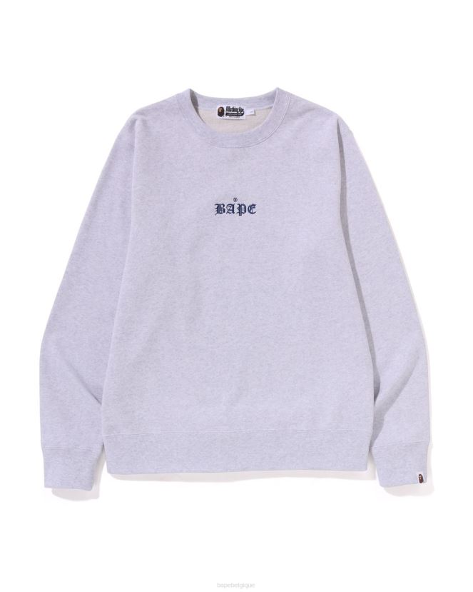 japan culture sumo ras du cou A Bathing Ape Hommes ZHX6N4185 gris