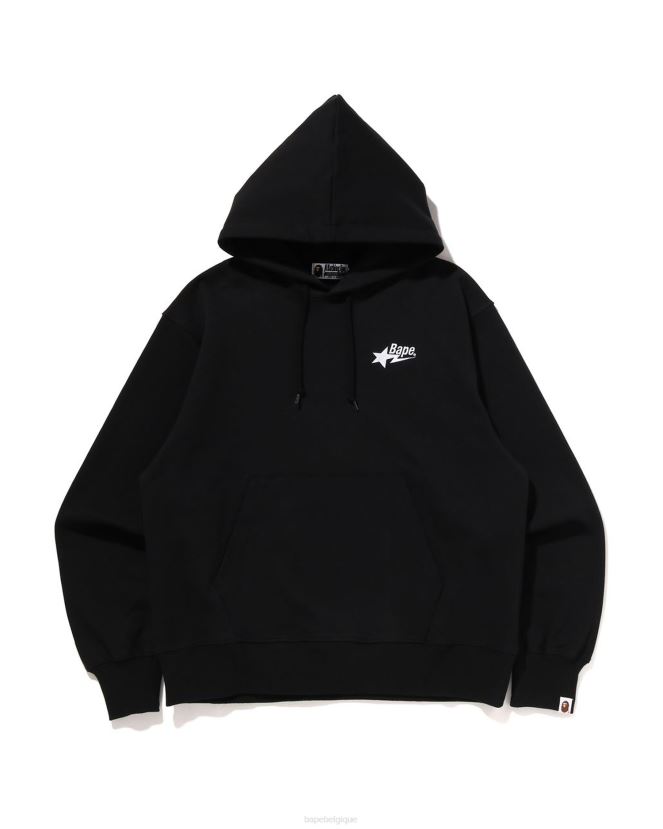 sweat à capuche ample à logo A Bathing Ape Hommes ZHX6N4333 noir