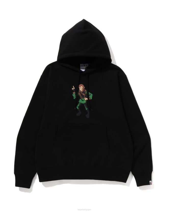 sweat à capuche coupe décontractée A Bathing Ape Hommes ZHX6N4284 noir