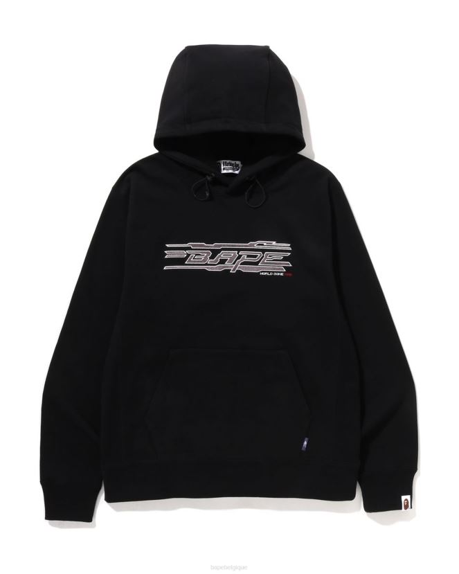 sweat à capuche à surpiqûres A Bathing Ape Hommes ZHX6N4315 noir