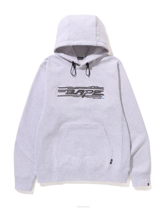 sweat à capuche à surpiqûres A Bathing Ape Hommes ZHX6N4316 gris