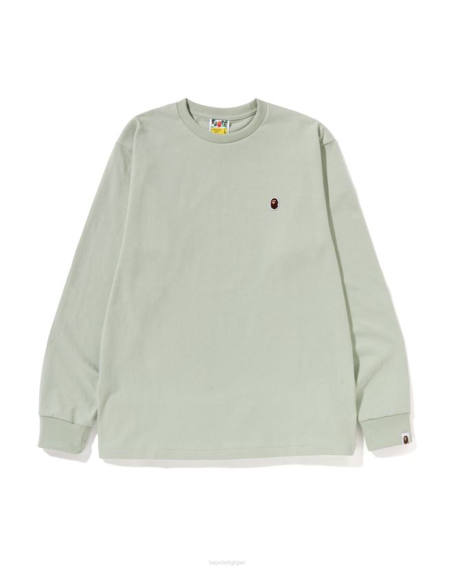 tête un point tee A Bathing Ape Hommes ZHX6N4339 armée verte