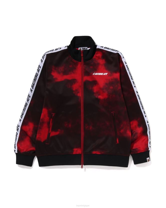 veste de survêtement tie-dye A Bathing Ape Hommes ZHX6N4249 rouge vif