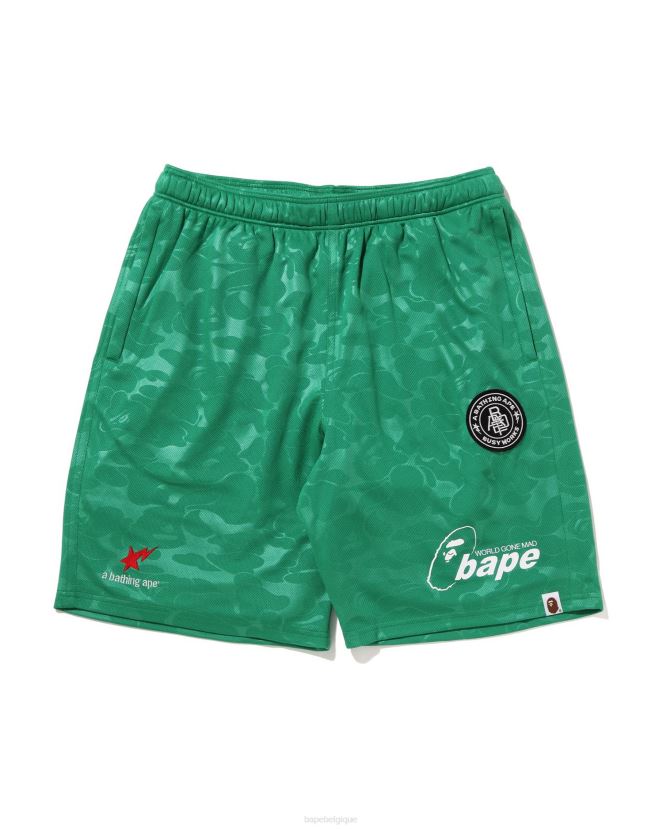 short de match de football A Bathing Ape Hommes ZHX6N4357 menthe