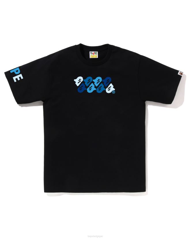 t-shirt camouflage abc A Bathing Ape Hommes ZHX6N474 noir